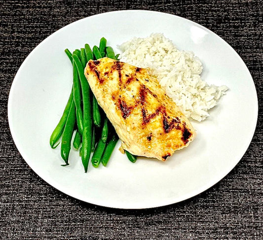 Image of Chicken with Jasmine Rice and Beans to convey the importance of getting the most out of meal prep subscriptions